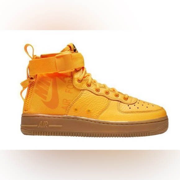 NWOB Nike SF Air Force 1 Mid Odell Beckham Jr Size Boys 6Y Neon Orange 2017